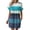 Blue., variant on HBGVBA Women's Summer Mini Dress,Plus Size Short Sleeve Dresses,Color Stripe Loose Fitted Side Pocket Midi Dress