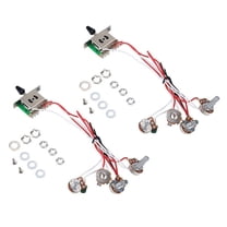 3X Pots for Strat Guitar PreWired 1 Volume 2 Tone Control 5 Way Switch 3-500K Pot