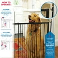 thumbnail image 2 of Cardinal Gates Duragate Child & Pet Safety Gate MG25 Mount At Any Angle - Black, 2 of 7