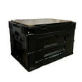 thumbnail image 1 of Camping Picnic Storage Box Foldable Car Backup Storage Box Multifunctional Plastics Box With Wooden Lid, 1 of 6