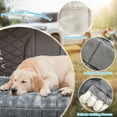 thumbnail image 3 of Eurhowing Backseat Pet Bed Mat, Non-Slip Dog Bed for Car, Fuzzy Dog Seat Cover for Car Back Seat, Fit for Backseat Extenders and Seat Covers (Dark Gray, 24.8x54 inch), 3 of 10
