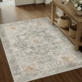 thumbnail image 6 of BERTHMEER 3'x5' Area Rugs Washable Rugs for Living Room Bedroom Dining Room Office Farmhouse Retro Traditional Non-slip Gray Taupe Rugs, 6 of 7