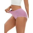 thumbnail image 4 of INSPIRE CHIC Women's Tummy Control High-Waisted Briefs Butt Lifter Full-Coverage Underwear M Purple, 4 of 4