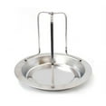 thumbnail image 2 of Chicken Turkey Roaster For BBQ Grill Oven Rack Stand Holder Tray Stainless Steel, 2 of 8