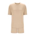 thumbnail image 6 of fatyb Women's Pajama Sets 2 Piece Short Sleeve Casual T-Shirts Sleepwear Shorts Matching Lounge Outfits, 6 of 6