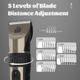 thumbnail image 4 of Cordless 5-Speed Quiet Pet Hair Clipper with LCD Display for Small and Large Dogs Cats, 4 of 8