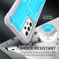 thumbnail image 2 of FITO For Samsung Galaxy A53 Case, Phone Case with Screen Protector and Kickstand (Blue), 2 of 5