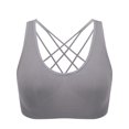 thumbnail image 1 of Ropa interior deportiva de talla grande europea y americana, sujetador deportivo de yoga con tirantes finos y espalda cruzada, sujetador push up para correr y fitness a prueba de golpes, 1 of 6