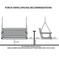 thumbnail image 3 of SimplyPoly Amish Made Classic Composite Porch Swing, 5-Foot, Dark Grey, 3 of 3