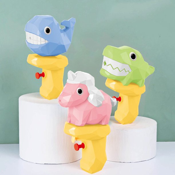 Children's Water Gun Toy Bath Tub Toys Swimming Pool Beach Outdoor Water Playing Unicorn Dinosaur Water Gun Boy Gifts heqiyong LED