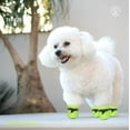 thumbnail image 2 of Dog Shoes Dog Boots & Paw Protector, Anti-Slip Sole Winter Dog Booties with Reflective Straps Dog Snow Boots for Small Medium Dogs 4PCS, 2 of 7