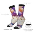 thumbnail image 4 of KLL Colorful Balloon Cake Celebration Print Cool Socks Men's Women's Crew Socks Funny Crazy Novelty Stockings, 4 of 6
