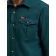 thumbnail image 3 of Wrangler® Men's and Big Men's Relaxed Fit Long Sleeve Woven Shirt, S-5XL, 3 of 3