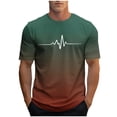 thumbnail image 2 of Royisotas Shirts for Men Crewneck Cotton Fashion Athletic Graphic Tee Pullover Mens T Shirts Summer, 2 of 4