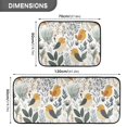 thumbnail image 4 of Dailycode 2 Pcs Kitchen Rug Set Non Slip Absorbent Soft Floor Mats for Kitchen Bathroom Cute Birds and Plants 19.7"x27.6"+19.7"x47.2", 4 of 7
