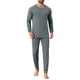 thumbnail image 2 of Conjunto de ropa interior larga de 2 piezas para hombres, capa base superior e inferior M gris oscuro, 2 of 5