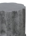 thumbnail image 3 of CQSXDA Modern Faux Terrazzo Outdoor Side Table - Round Cement Garden Stool for Patio, Indoor/Outdoor Accent Table with Stone Finish, 3 of 8