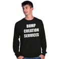 thumbnail image 4 of Dad Bump Creation Baby Announcement Men's Long Sleeve Tee T Shirt Brisco Brands L, 4 of 6
