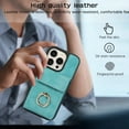 thumbnail image 6 of Allytech 2 in 1 Wallet Case for Apple iPhone 14 Plus, Detachable Cards Holder with Ring Holder Stand Shokproof Compatible with Magsafe Wireless Charging Support Protective Case for Women Men - Green, 6 of 7