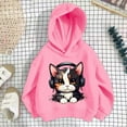 thumbnail image 2 of Mercatoo Hoodies for Boys Girls Cat Printed Long Sleeve Hooded Sweatshirts Kids Long Sleeve Pullover Tops with Pocket, 2 of 6