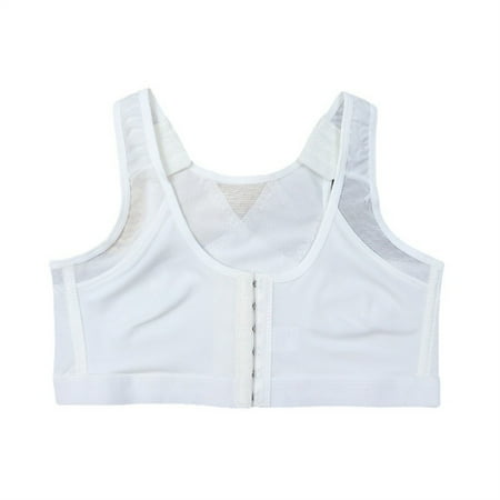 

Dadaria Sports Bras for Women High Support Large Padded Underwear Front Buckle Breathable Comfortable Running Vest Bra White XXXXL Women