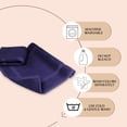 thumbnail image 2 of Canadian Linen Yukon Bath Mats, 2 Pack, 20"x34" Quick Dry Soft Absorbent Cotton Lightweight Shower Tub Mat Set for Bathroom Picture Frame Design, Plum, 2 of 9