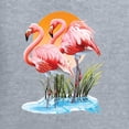 thumbnail image 2 of Wild Bobby, Flamingo Love Print, Animal Lover, Front and Back Unisex Graphic Hoodie Sweatshirt, Heather Grey, X-Large, 2 of 4