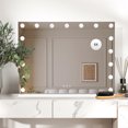 thumbnail image 5 of 32'' x 24'' Hollywood Lighted Vanity Mirror with Dimmable LED Lights, USB Charging and 5x Magnification, 5 of 8