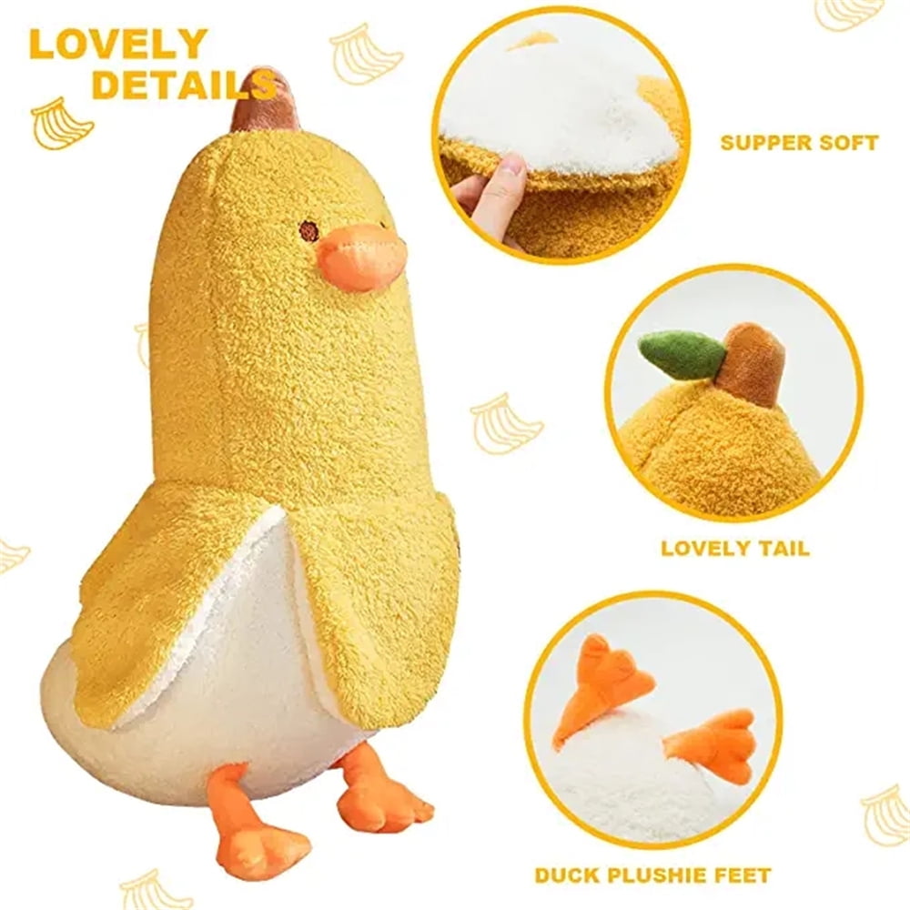 Banana Duck Soft Stuffed Plush Pillow Toy