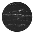 thumbnail image 4 of Sofa Side Table, Round, Black Gold, Artificial Marble, Metal Steel, Modern Contemporary Mid-Century, Living Lounge Cafe Room Hotel Lobby Hospitality, 4 of 6