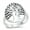 Silver, variant on Sterling Silver Giant Tree of Life Ring Size 10
