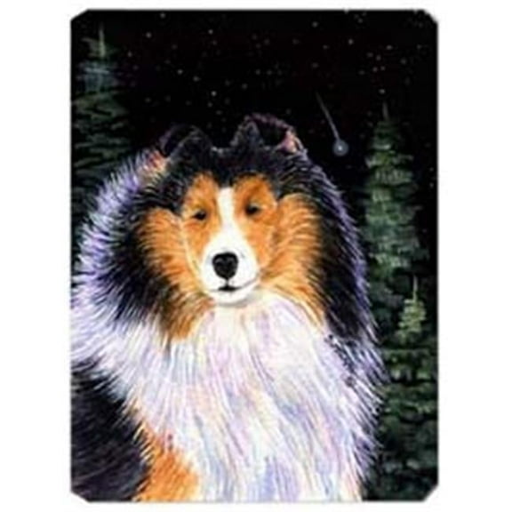 Starry Night Collie Mouse Pad