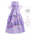 thumbnail image 2 of Vestido De Encaje Y Disfraz Floral Para Niñas Con Bolsa De Tela, Corona De Flores Y Collar Para Cosplay De Dibujos Animados Para Niños, Vestido De Princesa Para Halloween, 2 of 4