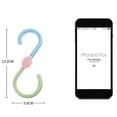 thumbnail image 3 of Home 3pcs Plastic Shape Hooks Rotatable Rack Shoes Towel Bag for Wardrobe Kitc Home Decor, 3 of 9