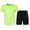 Green, variant on Tracksuits for Men Set Crew Neck Short Sleeve T-Shirts Elastic Waisted Drawstring Short Pants Sets Man Solid Color Casual Running Fitness Sport Suits Men's Clothing Sets