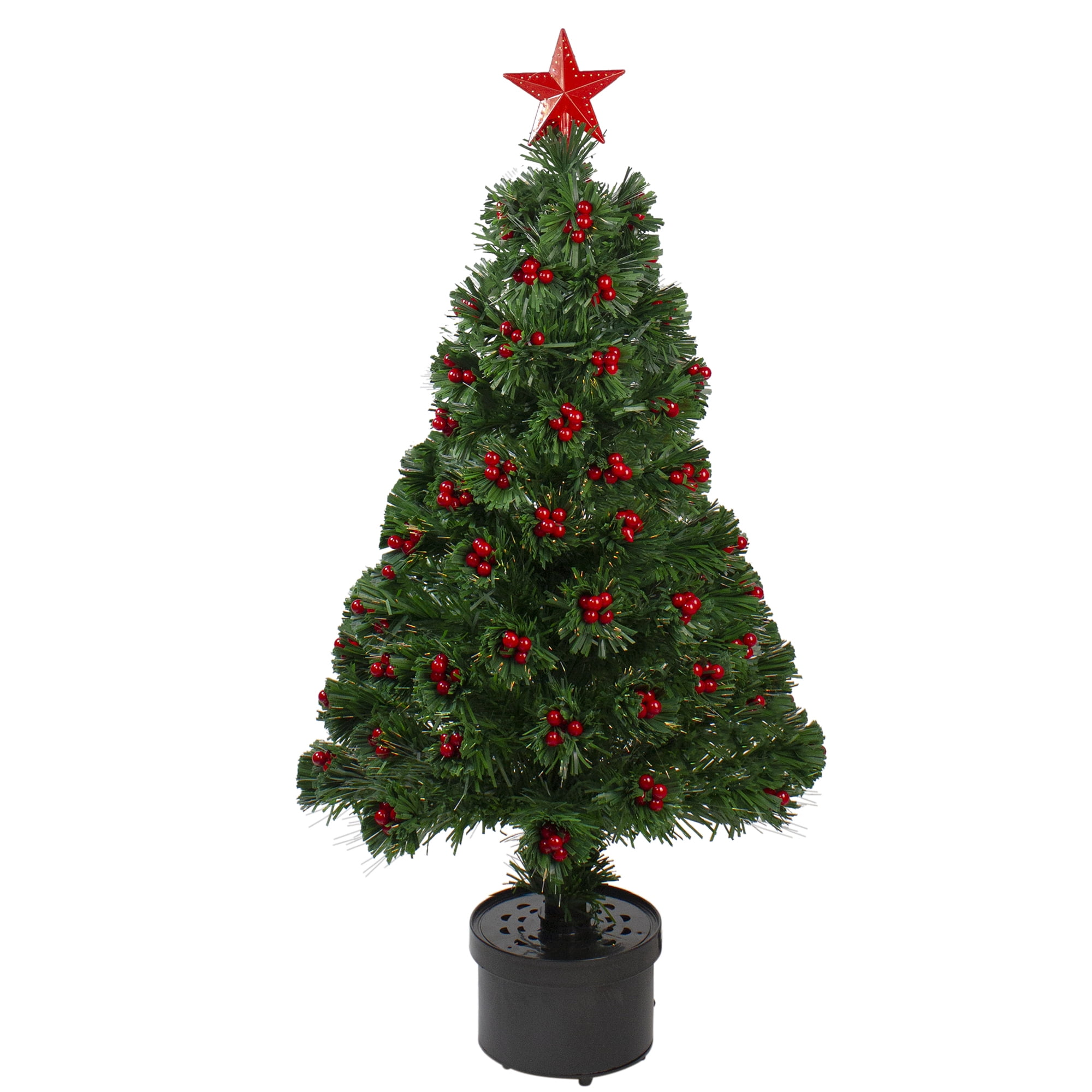 Northlight 3' Prelit Artificial Christmas Tree Color Changing Fiber ...
