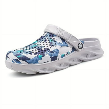 

Geometric Printed Clogs Unisex Soft Sole Outdoor Beach Garden Sandals Casual Summer Slide Shoes