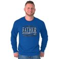 thumbnail image 5 of Father Proud and Noble Awesome Dad Men's Long Sleeve Tee T Shirt Brisco Brands S, 5 of 6