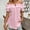 Pink, variant on Women's Off-Shoulder Ruffle Romance Top - Adjustable Drawstring & Button-Front Blouse for Resort Wear Blue，S