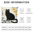 thumbnail image 6 of COMIO  Throw Pillow Cover Black Cat Decor, Black Cat Mom Gifts, Cat Gifts for Cat Lovers Cat Mom, Throw Pillow Covers, Cat Pillow Covers Pillow Decorative for Sofa Bedroom 2pcs, 6 of 6