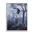 thumbnail image 4 of Stupell Industries Eagle Flying Woodland Scene Animals & Insects Photography Gray Framed Art Print Wall Art, 4 of 5