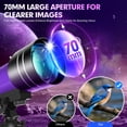 thumbnail image 5 of 70mm Aperture Refractor Telescope for Adults & Kids, 300mm Beginner Astronomy Telescope with Tripod, Phone Adapter & Mini Binoculars, 5 of 8