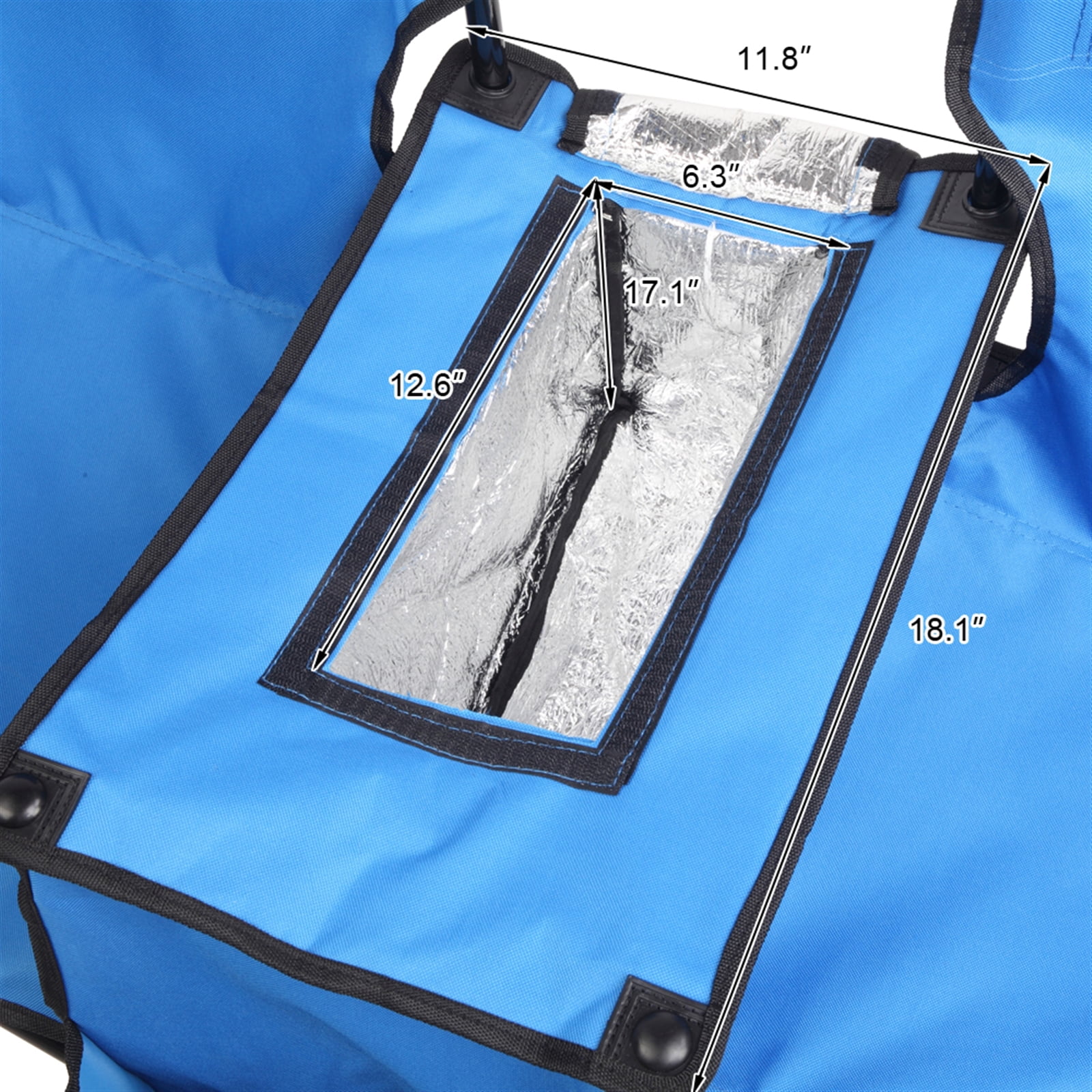 Outdoor Picnic Chairs, Folding Camping Chair with Cup Holder and Storage Pocket Carry Bag, Blue Outdoor Picnic Chairs, Folding Camping Chair with Cup Holder and Storage Pocket Carry Bag, Blue