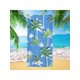 thumbnail image 1 of 1pc Coconut Tree Printed Beach Towel, Soft And Absorbent Oversized Towel For Travel, Sports, Yoga, Camping, Bath And Swimming Pool, 1 of 5