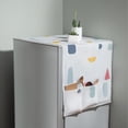 thumbnail image 1 of Organizador De Almacenamiento Cubierta impermeable a prueba de polvo para refrigerador con soporte para bolsa de almacenamiento de 6 bolsillos, 1 of 7