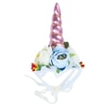 thumbnail image 1 of OULII Funny Unicorn Pet Hat Adorable Cat Dog Costume Accessory For Parties Soft Pink Horn Design For Pet Photo Props, 1 of 3