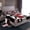 Red Black White, variant on jejeloiu Football Soccer Sport Twin Sheet Sets,Ball Game Gaming Bedding For Boys Teens 3-Piece
