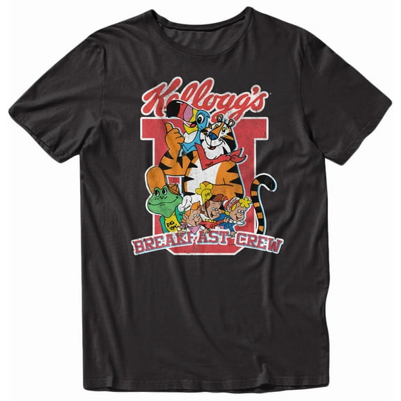 Kellogg's The Breakfast Club Crew Cereal Character Adult T-Shirt
