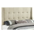 thumbnail image 5 of Linon Lakegrove Button Tufted Wingback Full or Queen Headboard, Natural Linen Fabric, 5 of 5