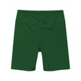 thumbnail image 4 of ATOGUTA Girl Biker Shorts Size 4T-14 Kids Fashion Elastic High Waist Workout Running Shorts with Pockets Green, 4 of 7